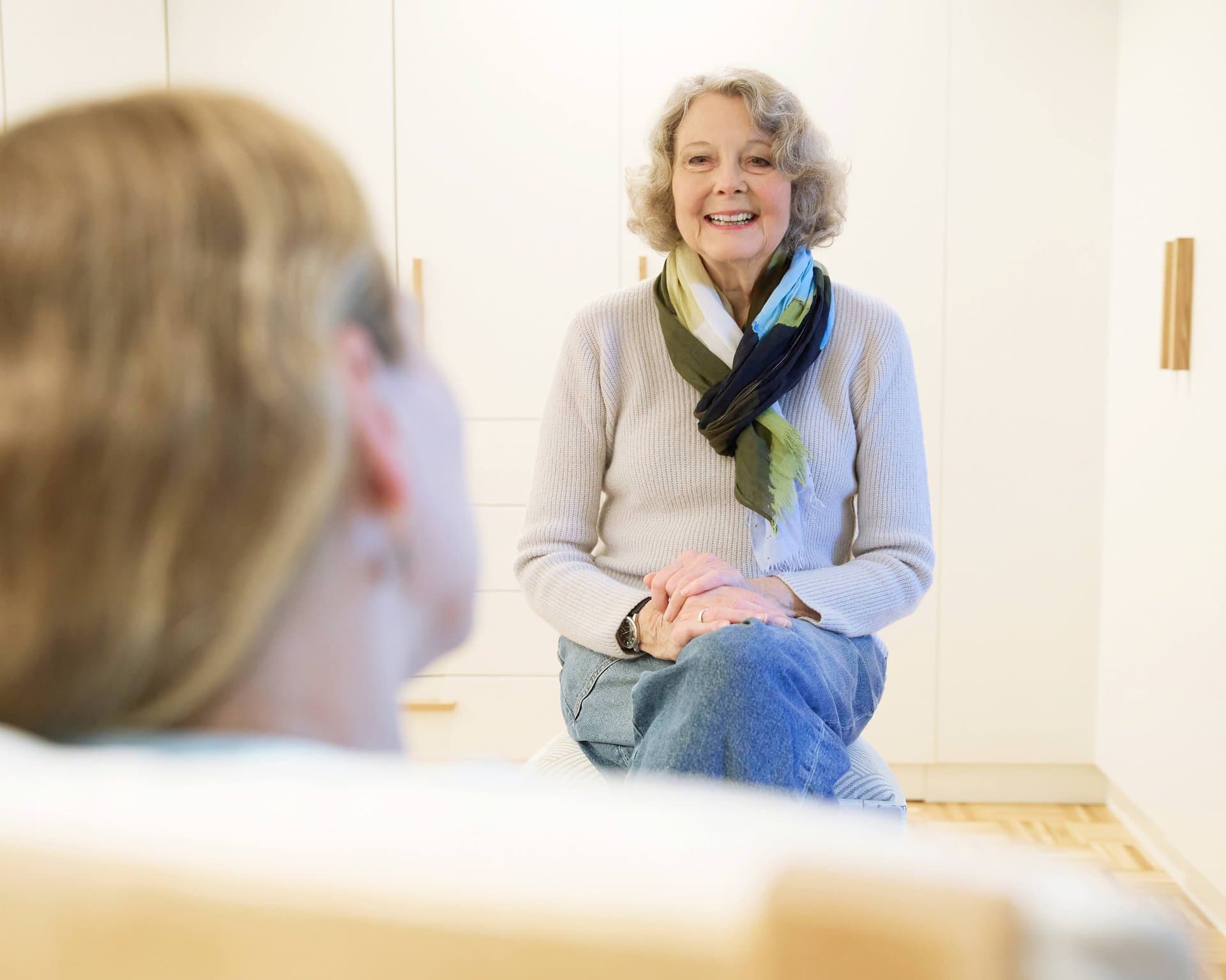 Gespräch im Rahmen der Psychotherapie in der Praxis von Anja Gieselmann
